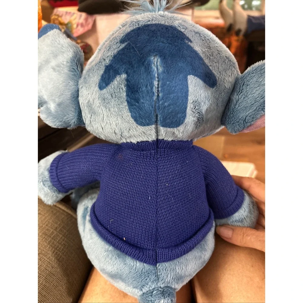 Disney Stitch Plush Holiday Christmas Sweater Mickey Mouse‎ Blue Just Play Toy